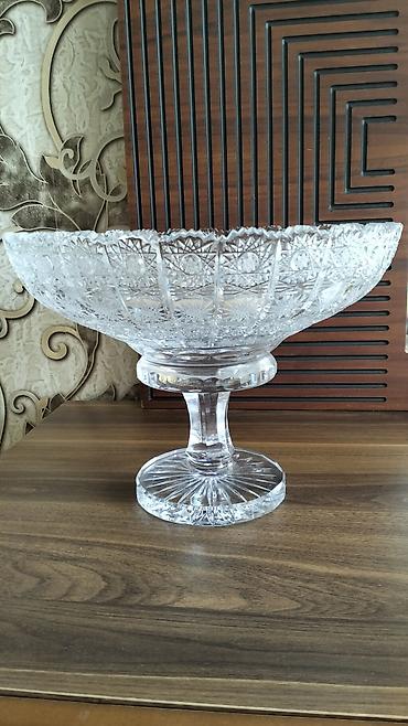 benson şüşə: Yüksək keyfiyyətli xurustal meyvə qabı - Forma: geniş, dərin kasa — 1