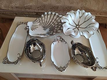 Nahar dəstləri və servizlər: Nahar dəsti, rəng - Ağ, Farfor — 23