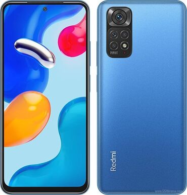 бу планшеты: Xiaomi, Redmi Note 11S, Б/у, 128 ГБ, цвет - Голубой, 2 SIM, eSIM