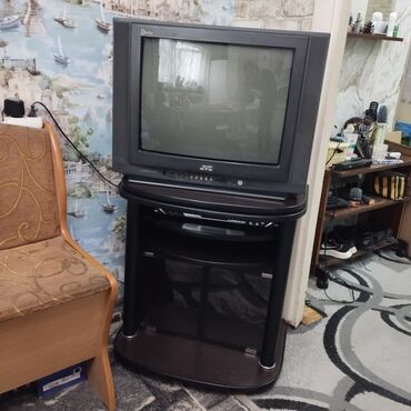 тумба под телевизора: Продам рабочий телевизор JVG вместе с тумбой. Все хорошее, рабочее