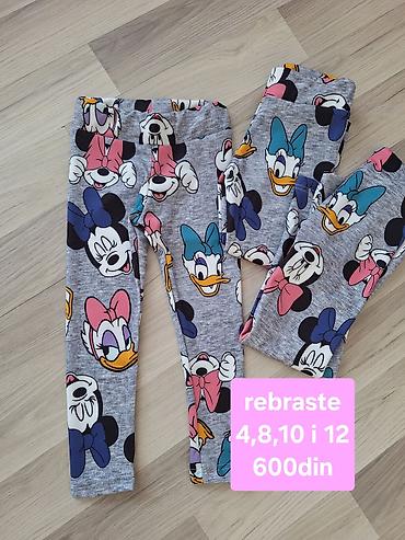 Dečje rebraste helanke sa Disney motivima Veličine: 4, 8, 10 i 12