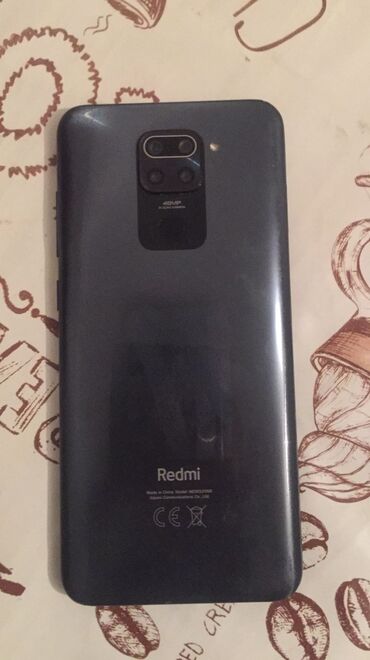 z телефон: Xiaomi, Redmi Note 9, Б/у, 128 ГБ, цвет - Черный, 2 SIM