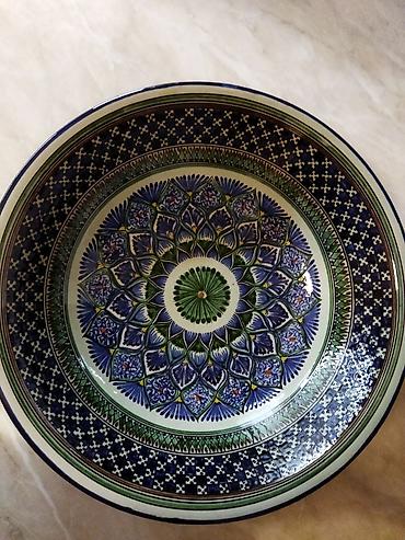 Посуда: Риштанская голубая керамика авторская ручная работа! Чаша для фруктов at lalafo.kg — 7 Посуда: Риштанская голубая керамика авторская ручная работа! Чаша для фруктов — 7