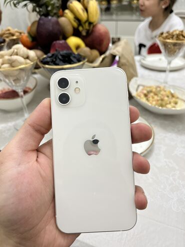 обмен на айфон 12: IPhone 12, Б/у, 128 ГБ, White Titanium, Чехол, Коробка, 77 %