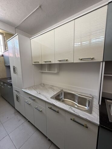 Кухонные гарнитуры: Кухонный гарнитур, Новый, цвет - Белый, Бесплатная доставка — 18