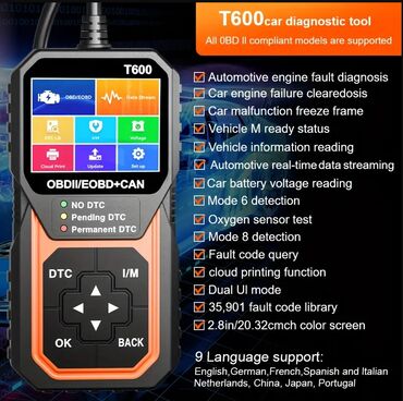 Alati za automobile: Novo -T600 OBD2 / EOBD + CAN Auto DIjagnostika Podrzani Protokoli — 5