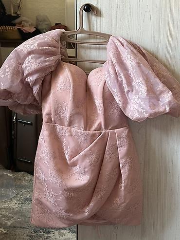 Вечернее платье, Коктейльное, Короткая модель, С рукавами, Корсет, S