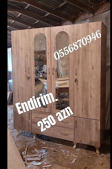 borular: Yeni, 3 qapılı, Güzgülü, Bej, Açılan, Düz dolab — 7