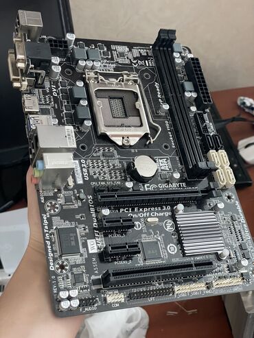 Материнские платы: Материнская плата, Б/у, Gigabyte, LGA1150, Mini-ATX, Для ПК