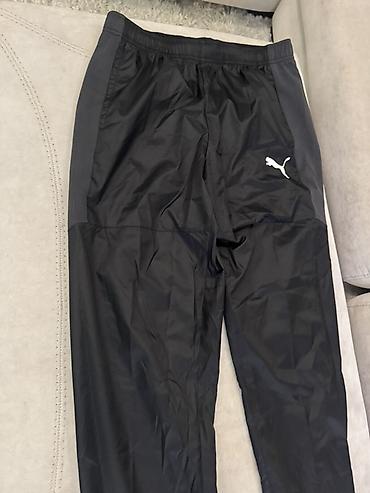 Брюки: Спортивные Мужские брюки, Puma, M, цвет - Черный — 1
