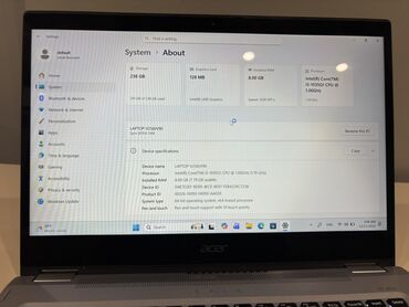 Acer: 💻 Acer 2-in-1 Convertible Noutbuk – Sensor Ekran + Qələm + Barmaq İzi — 8