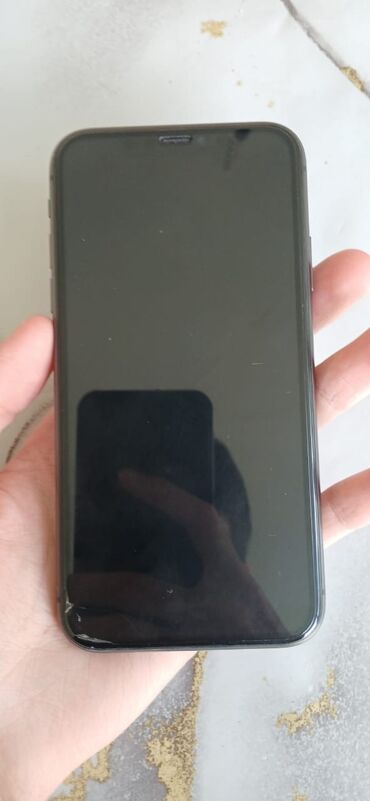 balaken telefon satisi: IPhone 11, 64 GB, Qara, Face ID, Barmaq izi, Simsiz şarj