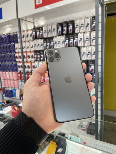 tel halva: IPhone 11 Pro Max, 64 GB, Alpine Green, Face ID