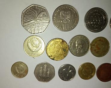 cent: Beynəlxalq kolleksiya üçün qarışıq metal sikkələr dəsti. Hər ədəd üçün — 6