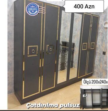 qız üçün dolab: Açılan, 6 qapı Düz dolab, Qarderob, paltar dolabı