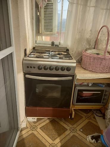 corək bişirmə: Luxell “Elektrogas” plitə-sobası - Kombinə edilmiş üst panel: 4 gözlü — 4