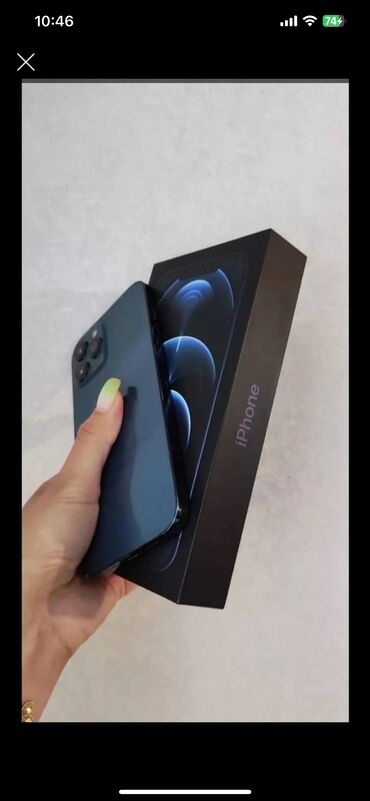 Apple iPhone: IPhone 12 Pro Max, 256 GB, Barmaq izi, Face ID