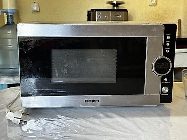 Ашкана техникасы: Микроволновая печь BEKO, серебристая, с электронным управлением и — 3