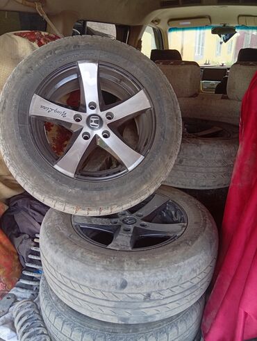 тормозная диска: Железные Диски R 15 Honda, Пара, отверстий - 5, Б/у