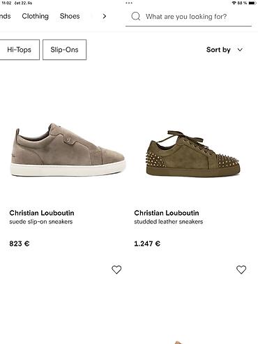 premiate muske patike: Original Christian Louboutin patike 39 KAO NOVE 100% koza Placene — 7