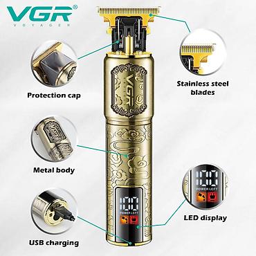 Бытовая техника: Taraş aparatl VGR 073 - 6500 RPM /1500MAH - 180 dəqiqə / — 8
