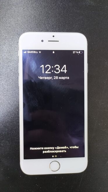 5s iphone: IPhone 6s, 16 GB, Gümüşü, Barmaq izi