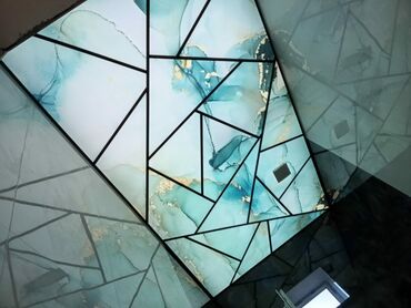 divar boyasi: Mərmər dekorlu interyer panelləri və asma tavan sistemi - Divarlar