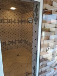 Kafel və metlax: Mərmər naxışlı keramika kafel/divar örtüyü – dekorativ vanna otağı və — 9