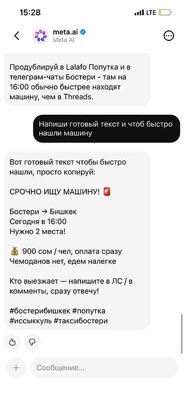 комментарий: Легковое авто, Пункт назначения: Бишкек, Лицензия №: 1 — 1
