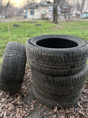 диски и шины хонда: Шины 225 / 50 / R 17, Зима, Б/у, Комплект, Легковые, Hankook