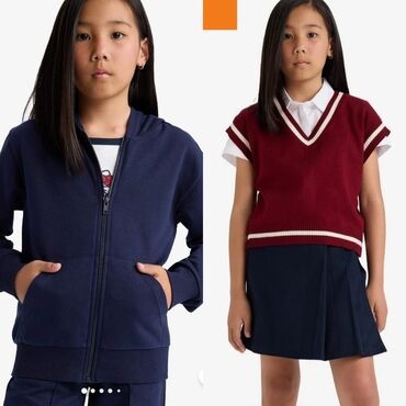 məktəb jaketləri: DEFACTO Brendi şort ətək və jaket məktəb üçün ikisi birlikdə kargo
