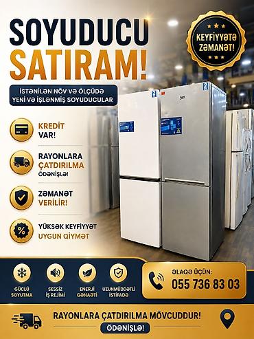 Mətbəx texnikası: İşlənmiş 2 qapılı Beko Soyuducu Satılır, rəng - Ağ, Kredit var — 1