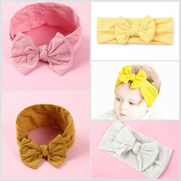 Другие украшения: Нейлоновые повязки на голову для детей, мягкие - эластичная чалма