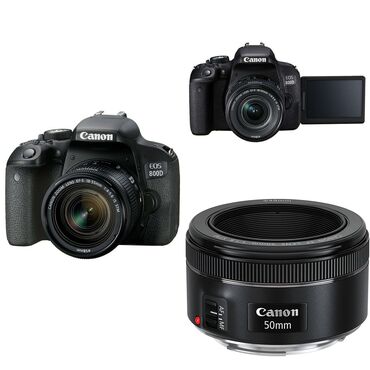 починка фотоаппаратов: Продаю камеру Canon 800d + объектив Canon 50 mm 1.8 stm