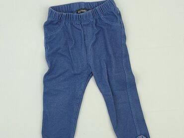 legginsy z siatka po boku: Denim pants, Inextenso, 9-12 months, condition - Very good