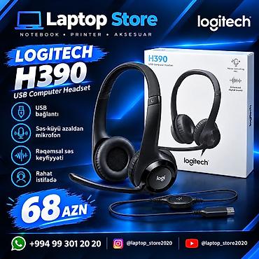 notebook temiri: Logitech H390 USB Qulaqlıq – 68 AZN 🎧 Logitech H390 USB Computer — 1