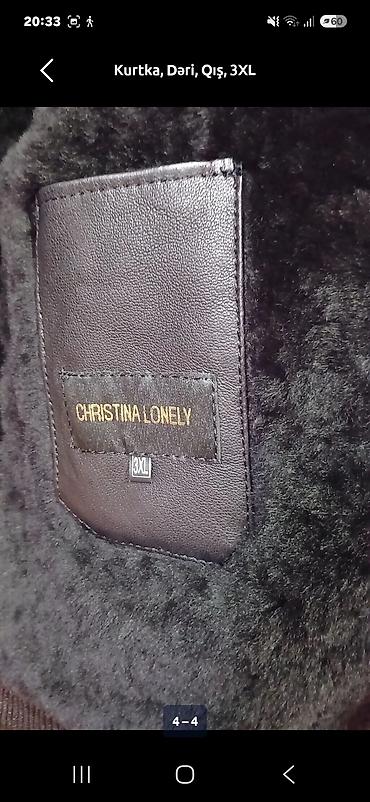 dəst geyimler: Kurtka, Dəri, Qış, 3XL — 3