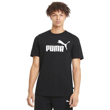 Футболки: Мужская футболка, M (EU 38), Puma, Новый, цвет - Черный, Самовывоз