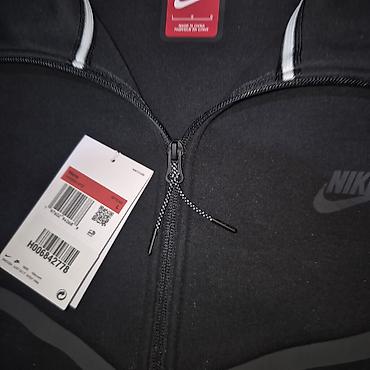 nike tech flece: Мужская толстовка, L, Nike, Новый, цвет - Черный, Самовывоз — 7