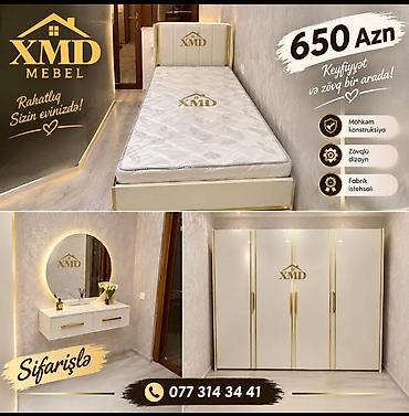 XMD Mebel – yataq otağı dəsti - Qiymət: 650 AZN (şəkildə göstərilib)