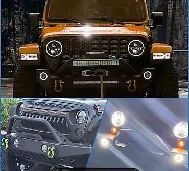 range rover on susesi: "WRANGLER" tipli, 3 funksiyalı LED farlar. Həm "ANGEL", həm dönmə — 5