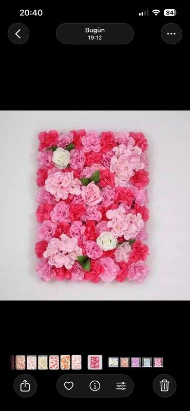 Süni güllər: Süni Yaşıl Divar Panelləri – dekorativ vertikal bağ həlləri Məhsul — 16