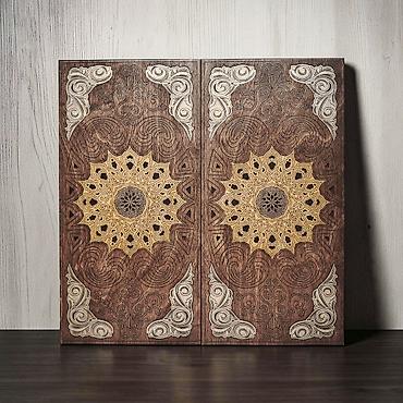 Нарды: Деревянные нарды "ARGO". - Материал: натуральное дерево (внутри — 2