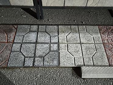Trotuar və həyət üçün beton döşəmə plitələri - Material: vibro-press — 1