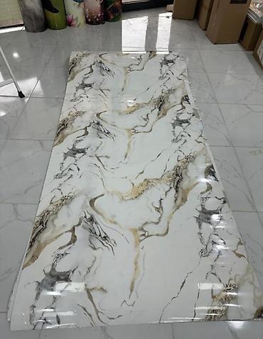 🏠 MƏRMƏR EFFEKTİ PVC DİVAR PANELLƏRİ ✨ 🔥 Evinizə həm qəşəng görünüş — 10