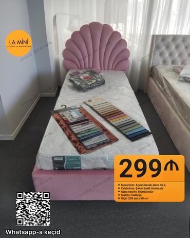 Sifarişlə mətbəx mebeli: Oğlan və qız üçün, Çarpayı, Bazalı, Matras ilə