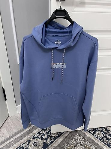 half zip: Оригинал толстовки от xtep Размер М Л Худи Xtep Core Training - Цвет — 1