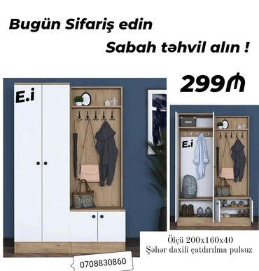 Çarpayılar: İşlənmiş, Dəhliz dolabı lalafo.az -da Çarpayılar: İşlənmiş, Dəhliz dolabı