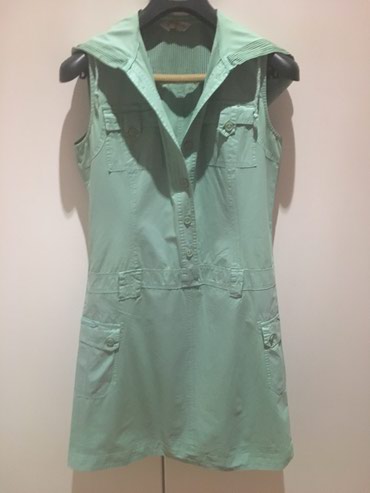 haljine od somota: L (EU 40), bоја - Zelena, Drugi stil, Kratkih rukava