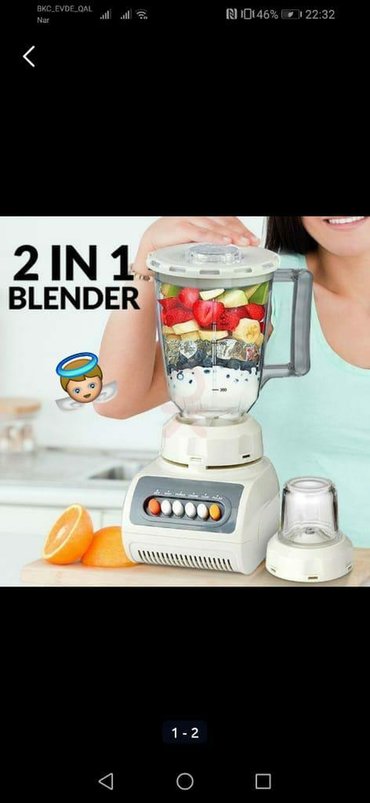 Blenderlər, kombaynlar, mikserlər Azərbaycanda: Koktel aparatı
2-si birinde blenderle